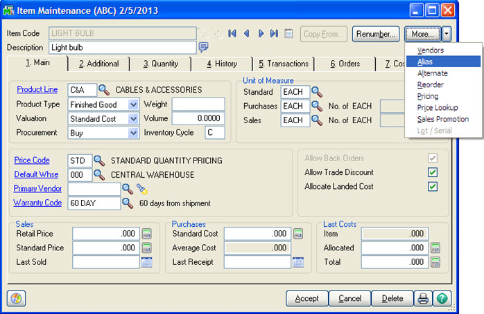 Sage 100 accounting software